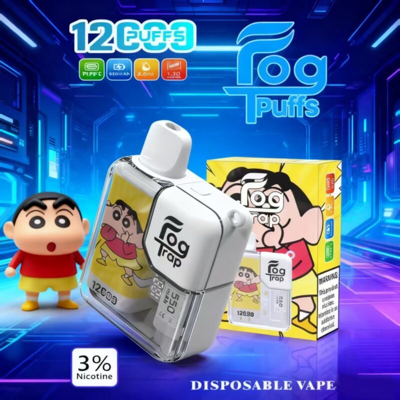 Fog Trap 12000 口卡通電子煙｜拉布布/小新款 超大電量 不燙口